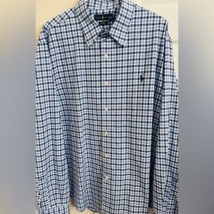 Ralph Lauren Slim Fit Stretch Oxford Men’s XXL Long Sleeve Button Down Shirt